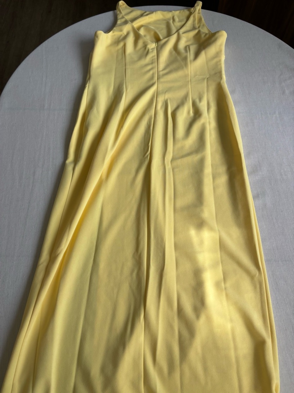 NWT Showpo Indi Maxi Dress Butter Yellow Boat Neck Bodycon Size 14 - Picture 5 of 9